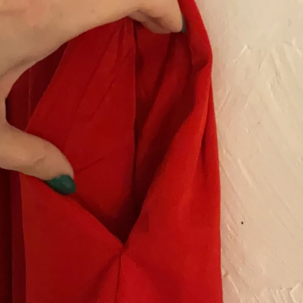 Sale! Chouyatou Pleated Mini Skirt w/Button Detail, Size XS, Red - Picture 4 of 6